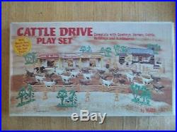 1972 MARX Cattle Drive Playset #3983 100% complete in C-9 Box withInstructions