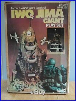 1972 MARX Iwo Jima mountain Playset #4314 100% complete in C-8 Box withInstructs