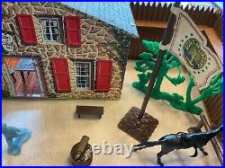 1972 Sears Marx Toys American Heritage Sons Of Liberty Play Set+ Stockade Fence