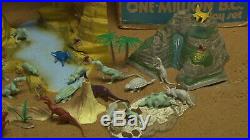 1974 Marx Prehistoric Mountain One Million BC Dinosaur Caveman PlaySet Withbox