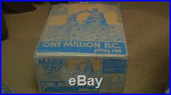 1974 Marx Prehistoric Mountain One Million BC Dinosaur Caveman PlaySet Withbox