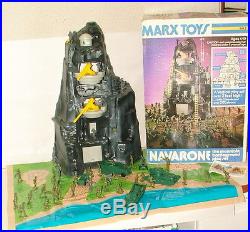 % 1975 Marx Toys Navarone The Mountain Battle Ground Play Set In Original Box