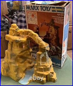 1975 Marx Prehistoric Mountain Play Set + Box Original