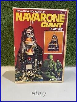 1977 Marx Famous World War 2 Battle of Navarone Giant play set 4302 RARE WAR TOY