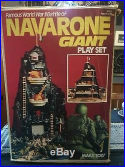 1977 Marx Navarone Mountain WW ll Giant Play Set with Box Original Owner