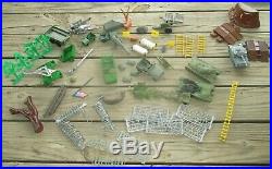 1977 Marx Navarone Mountain wwii Base play set with box for parts or repair