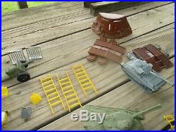 1977 Marx Navarone Mountain wwii Base play set with box for parts or repair