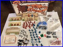 1995 Marx Toys Playset # 3534r Official Davy Crockett At The Alamo Tin Buildings