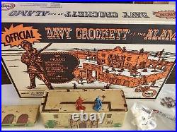 1995 Marx Toys Playset # 3534r Official Davy Crockett At The Alamo Tin Buildings