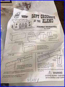 1995 Marx Toys Playset # 3534r Official Davy Crockett At The Alamo Tin Buildings