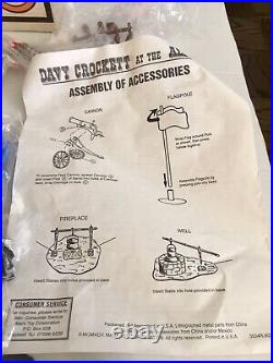 1995 Marx Toys Playset # 3534r Official Davy Crockett At The Alamo Tin Buildings