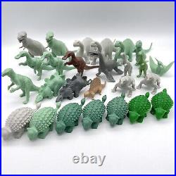 26 Vintage Marx Prehistoric Brontosaurus Tyrannosaurus Dinosaurs Lot 1950-70's