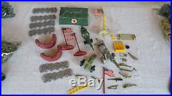 330+ PIECE Marx Navarone 3412 playset WWII Army Men Tanks Accessories