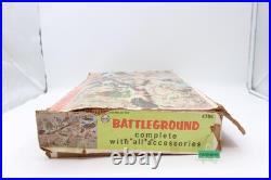 #4756 Battleground Playset 1960s Marx Vintage WWII Toy Soldiers