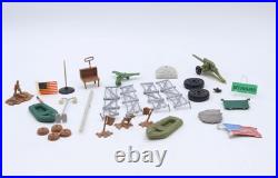 #4756 Battleground Playset 1960s Marx Vintage WWII Toy Soldiers