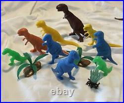 48 Prehistoric Dinosaurs Lot Marx/0thers 1950's 1960's T Rex Rares