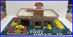 50's MARX Service Center Sky-View Parking with period Accessories