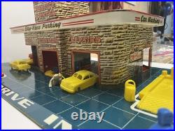 50's MARX Service Center Sky-View Parking with period Accessories