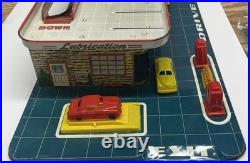 50's MARX Service Center Sky-View Parking with period Accessories