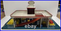 50's MARX Service Center Sky-View Parking with period Accessories