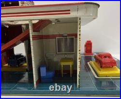 50's MARX Service Center Sky-View Parking with period Accessories