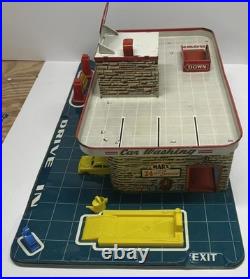 50's MARX Service Center Sky-View Parking with period Accessories
