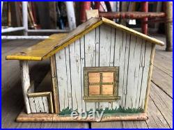 50s MARX PLAY SET Tinty Tin Playhouse Playset Western Cowboy