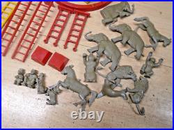 50s Marx Super Circus Playset Tent+Props+Sideshows+14 People+14 Animals+Rare OB