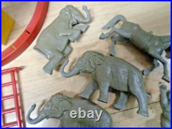 50s Marx Super Circus Playset Tent+Props+Sideshows+14 People+14 Animals+Rare OB