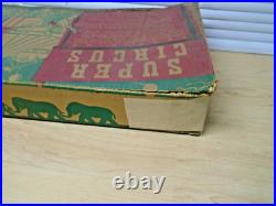 50s Marx Super Circus Playset Tent+Props+Sideshows+14 People+14 Animals+Rare OB