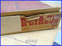 50s Marx Super Circus Playset Tent+Props+Sideshows+14 People+14 Animals+Rare OB