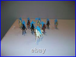 9 Powder Blue Long Coat Cavalry And Horses From The Marx Giant Fort Apacheset