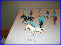 9 Powder Blue Long Coat Cavalry And Horses From The Marx Giant Fort Apacheset