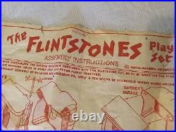 Adorable Vintage 1960's FLINTSTONE Playset