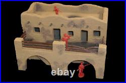 Alamo Adobe 2 story barricks with balcony toy soldiers playset Marx 132 scale