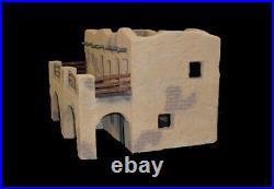 Alamo Adobe 2 story barricks with balcony toy soldiers playset Marx 132 scale