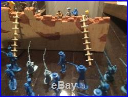 Alamo wall battle scene. Marx, Cts, plus more