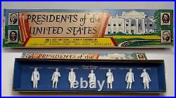 American Presidents in Miniature 5 Complete Box Set Vintage LOUIS MARX TOYS