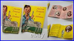 American Presidents in Miniature 5 Complete Box Set Vintage LOUIS MARX TOYS