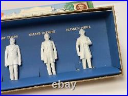 American Presidents in Miniature 5 Complete Box Set Vintage LOUIS MARX TOYS