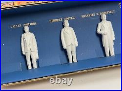 American Presidents in Miniature 5 Complete Box Set Vintage LOUIS MARX TOYS