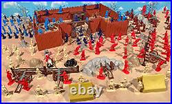 American Revolution Playset #2 Joining Battle 54mm Plastic Toy Soldiers