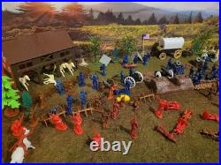 American Revolution Playset/Figures 1/32 54 mm Cannons, Redoubt. Marx Compatible