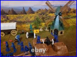 American Revolution Playset/Figures 1/32 54 mm Cannons, Redoubt. Marx Compatible