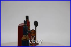 Antique Marx Tin Litho B/O Service Station Prewar Metal Gas Station Toy Building