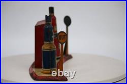 Antique Marx Tin Litho B/O Service Station Prewar Metal Gas Station Toy Building