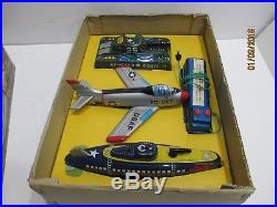 Army-navy-air Force Fighting Land -sea-air Play Set All Tin Made In Japan Marx