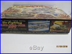 Army-navy-air Force Fighting Land -sea-air Play Set All Tin Made In Japan Marx