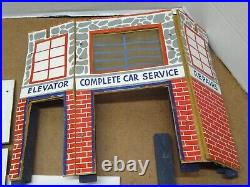 Art Deco Marx HAPPI TIME Service Center Garage Car Wash 4 Parts Read Description
