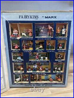 B-408 Vintage 60's Marx Fairykins Book Complete With All Figures